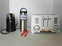 Rtic Bottle, Coffee Grinder and Toaster