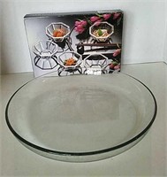 Contemporary Glass Collection and Serving Bowl
