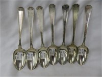 (7) STERLING SILVER SPOONS 4.48 TROY OZ.