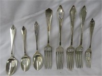 (8) STERLING SILVER FLATWARE 8.38 TROY OZ.