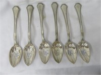(6) STERLING SILVER SPOONS 4.73 TROY OZ.