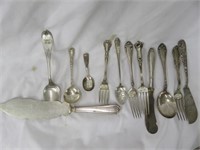 (12) ASSORTED STERLING SILVER FLATWARE 11.17 TROY