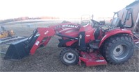Case IH Farmall 35 with Loader and 72 Mower