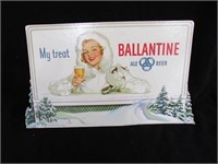 Ballantine Beer Counter Sign w/ original