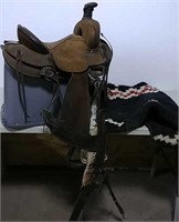 Ben Billingslea Western saddle & pad
