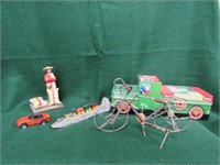 5 Model Car Lot - 6" Railroad Opike w/ small
