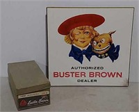 Buster Brown plaque and box