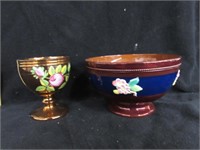 Copper Lustre Bowl & Chalice