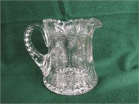 Dorflinger small cut glass pitcher
