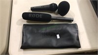 Rode NTG 2 & RadioShack microphones with a