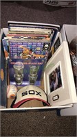Box lot of comics, Peyton Manning photo, Red Sox