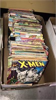 Box lot of vintage comic books about 16 inches