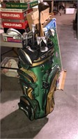 Golf bag with ping irons, Callaway putter and