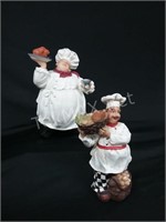 (2) Pizzeria Figurines