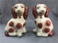 (2) Ceramic Dog Figurines