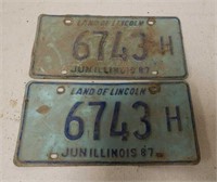 Illinois License Plates