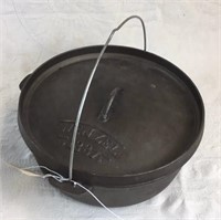 8 Quart Wenzel 1887 Cast Iron Dutch Oven