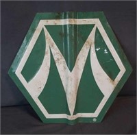 Morton Buildings Green & White Sign