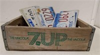 7up Crate and License Plates