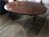 Cherry Queen Anne Style Coffee Table and End Table