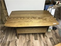 Modern Oak Flip Top Bench Table