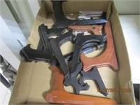 Box Lot of Plate Holder Stands