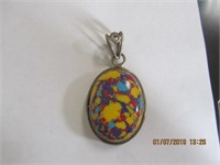 Speckled Stone Pendant 925