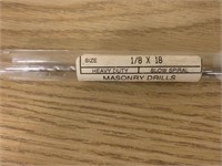 1/8" x 18" Masonry Drill Bit