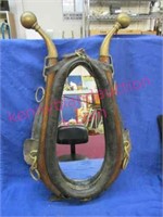 nice old horse hames & collar mirror set (1of2)