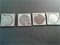 1921, 1890, 1921, 1889, Morgan silver dollars