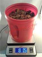 18 lb of various years pennies
