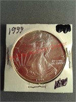 1999 silver dollar coin