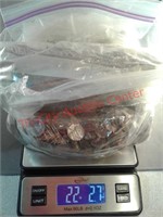 22 lb of various year pennies