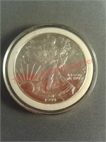 1999 1 oz silver dollar coin