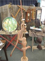 FULL SIZE ANTIQUE IRON WATER PUMP