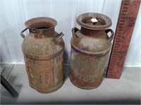 Pair of milk cans