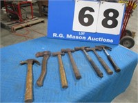 GROUP OF 6 HAMMERS & 1 HATCHET