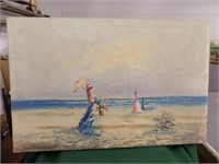 Oil on Canvas (Manner of Mary Cassett) 34x22
