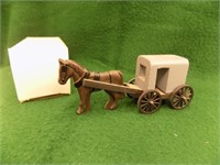 6" Amish made Buggy w/ horse, w/ original box