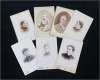 Lot, 6 photo cabinet cards from Finley & Sons