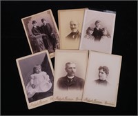 Lot, 6 photo cabinet cards from Finley & Freeman