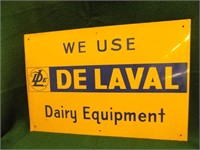 Netal "DeLaval" Dairy Sign, bend in lower corner