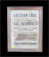 Auction billhead, Lewis Ryan Auctioneer,