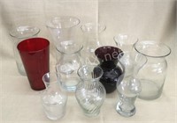 (11) Glass Vases