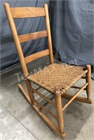 Small Vintage Wooden Rocking Chair