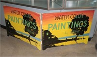 Oil on board, 2-piece sign: 22 1/2" x 32' each