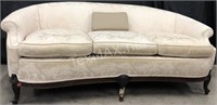 Hollywood Regency Oriental Style Cream Sofa