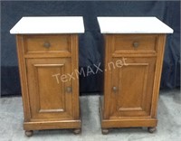 Marble Top Antique End Tables