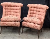 (2) Upholstered Parlor Chairs