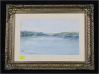 7" x 10.5" Watercolor, "Canandaigua Lake"